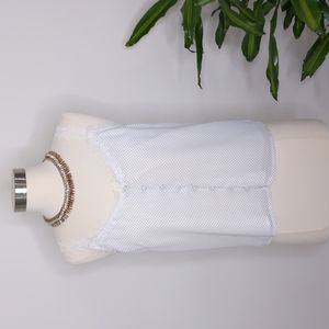 NWOT BB DAKOTA White Polka Dot tank top Size  Medium